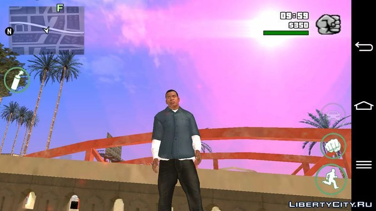 تحسين الرسوميات / GTA سان أندرياس (iOS، أندرويد)