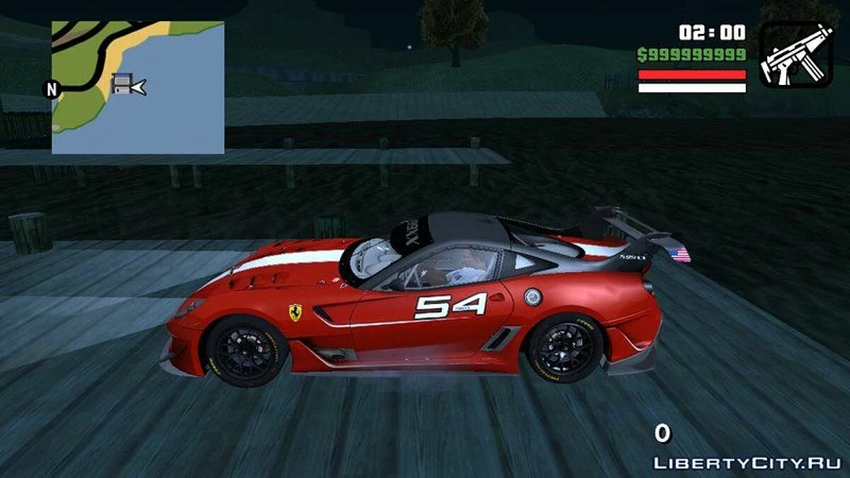 Ferrari 599xx / GTA سان أندرياس (iOS، أندرويد)