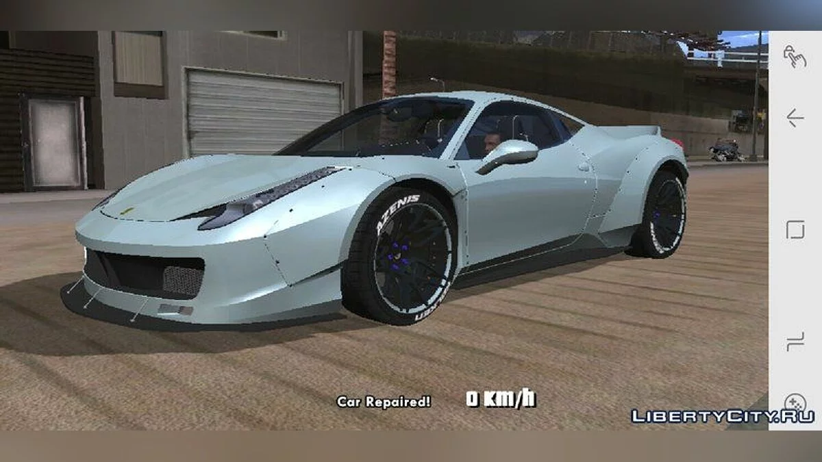 GTA SA Mobile Ferrari 458 / GTA سان أندرياس (iOS، أندرويد)