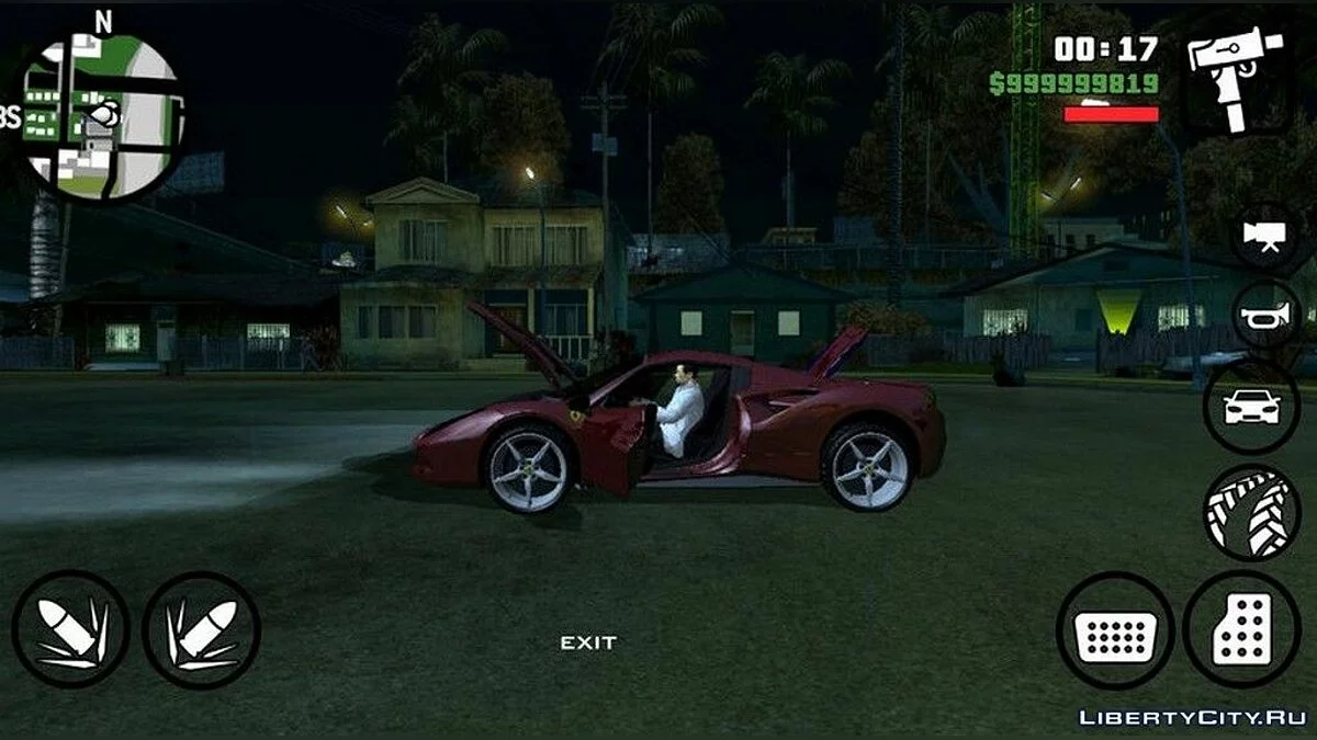 Ferrari 488 (Spyder and Coupe) / GTA San Andreas (iOS, Android)