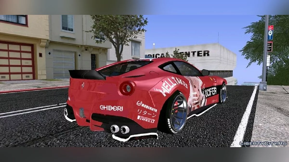 فيراري F12 برلينيتا ليبرتي ووك [فريق العودة] / GTA سان أندرياس (iOS، أندرويد)