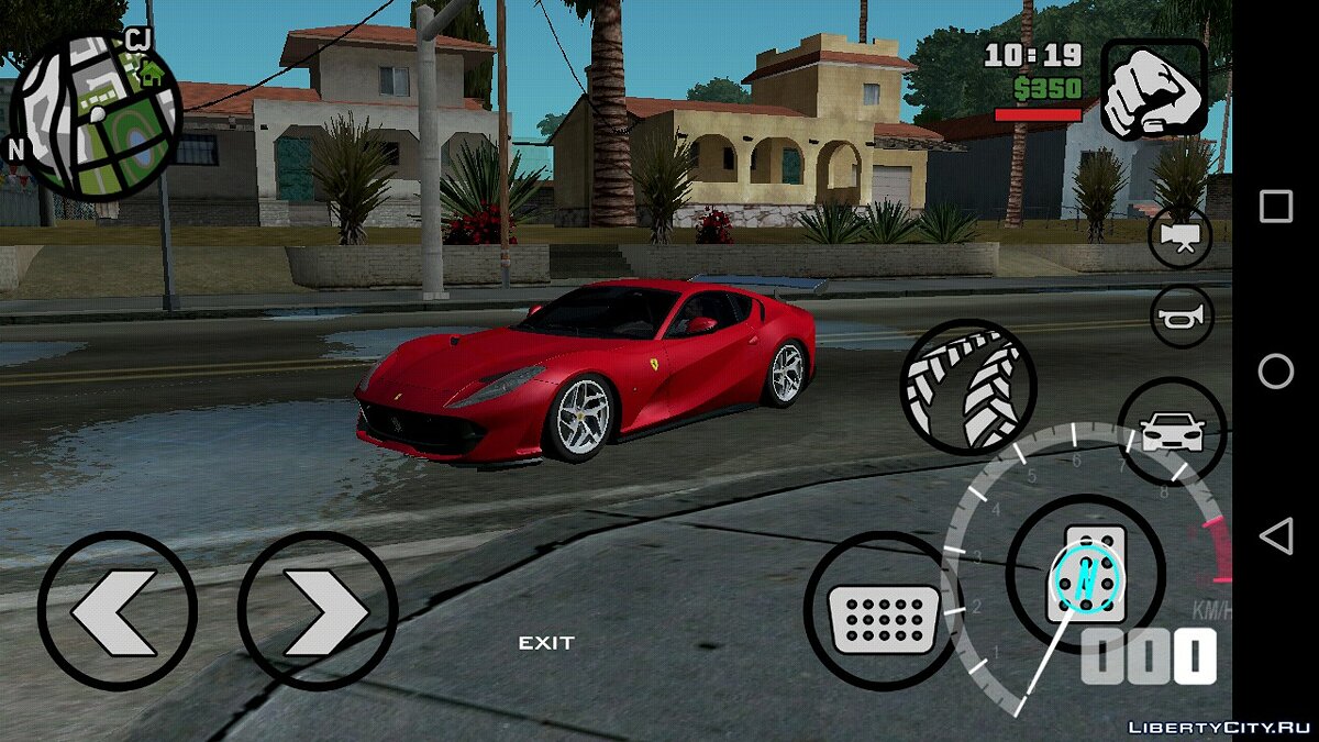Download Ferrari 812 SuperFast for GTA San Andreas (iOS, Android)