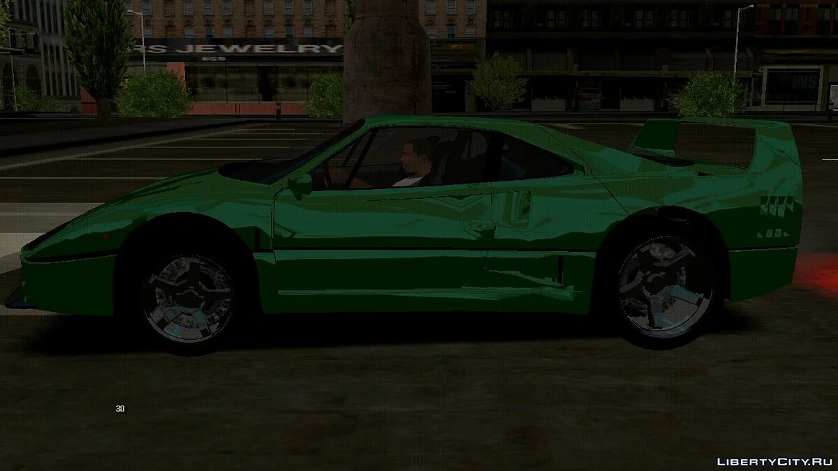 Ferrari F40 Gas Monkey (فقط DFF فقط) / GTA سان أندرياس (iOS، أندرويد)