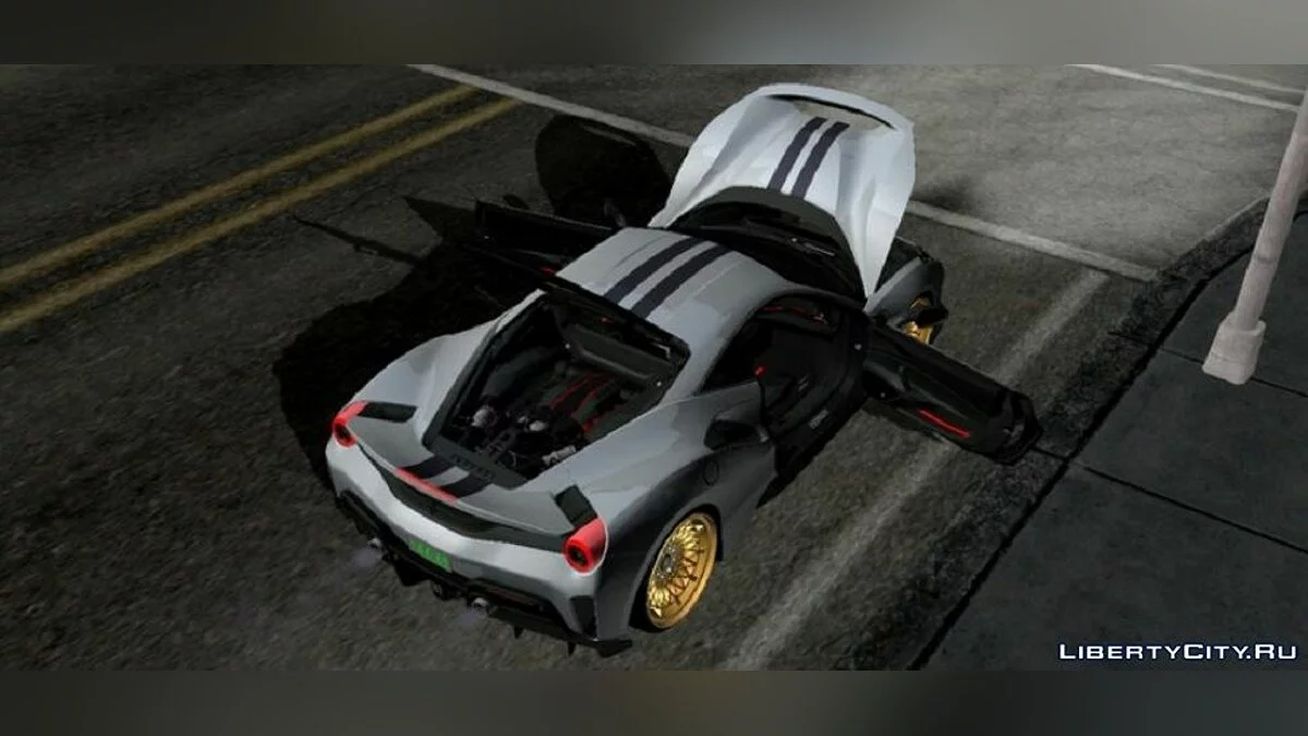 Ferrari 488 Pista-cio / GTA San Andreas (iOS, Android)