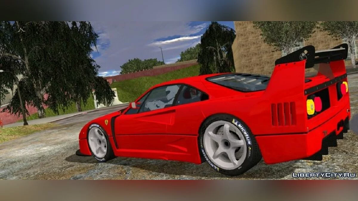 Ferrari F40 LM (إعادة تصميم) / GTA سان أندرياس (iOS، أندرويد)