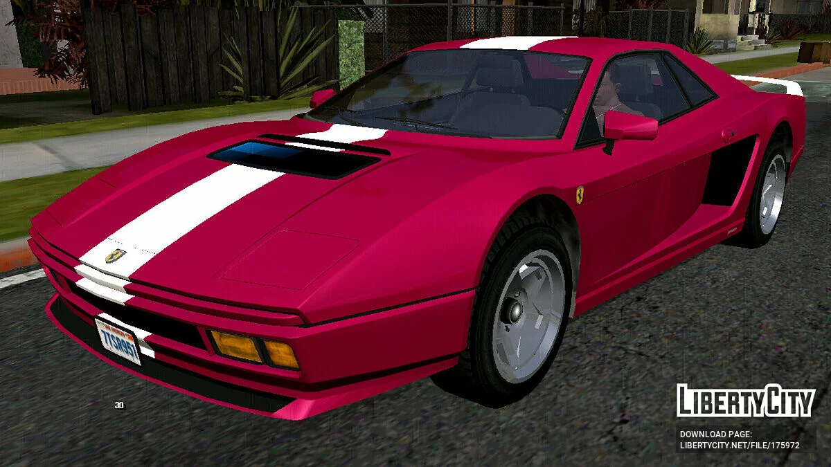 1991 Ferrari Testarossa / GTA San Andreas (iOS, Android)