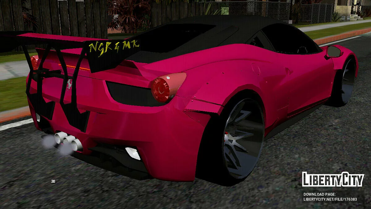 Ferrari 458 Italia Liberty Walk (DFF only) / GTA San Andreas (iOS, Android)