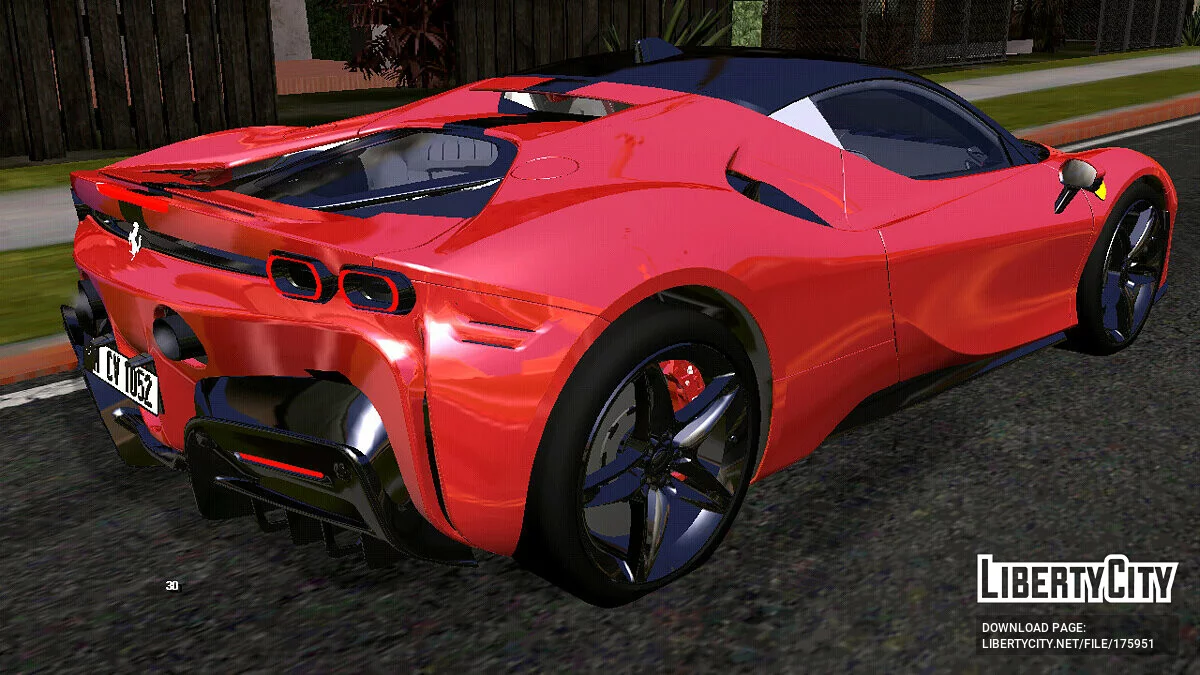 Ferrari SF90 Stradable (DFF only) / GTA San Andreas (iOS, Android)