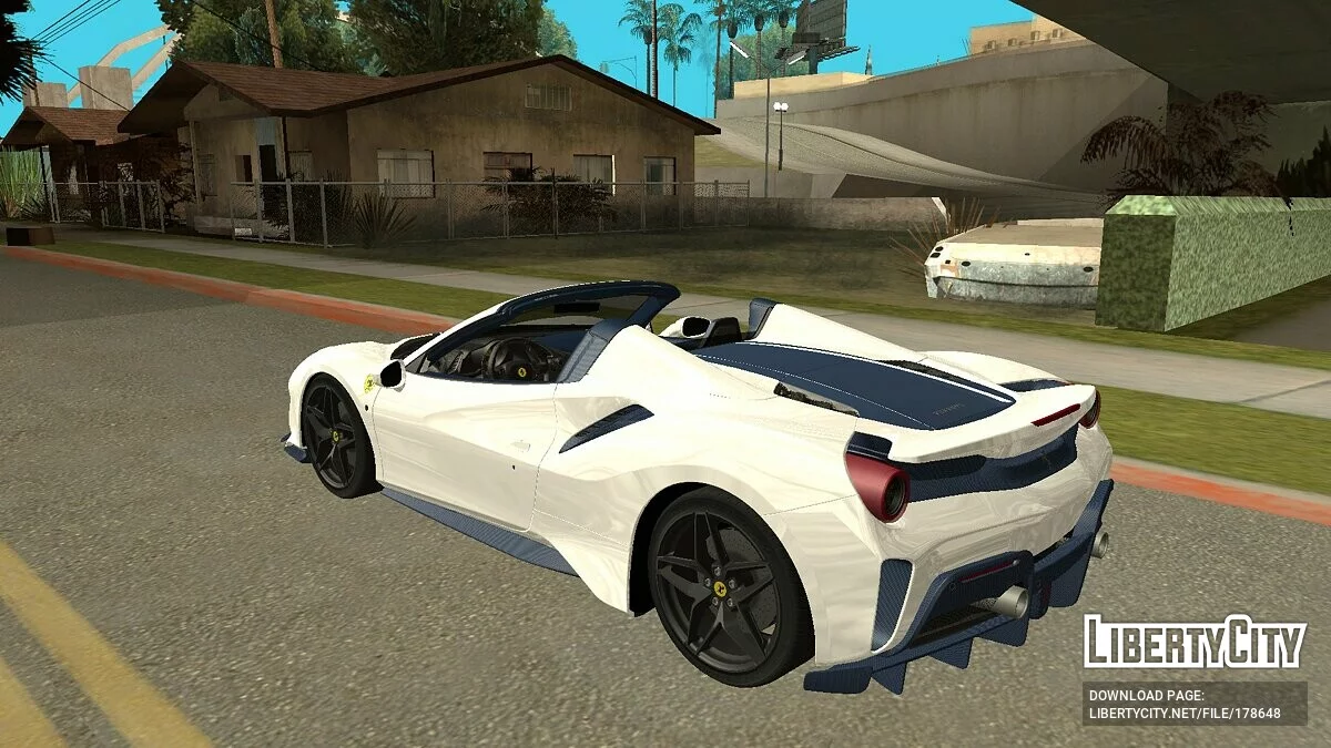 Ferrari 488 Pista Spider 2019 / GTA San Andreas (iOS, Android)