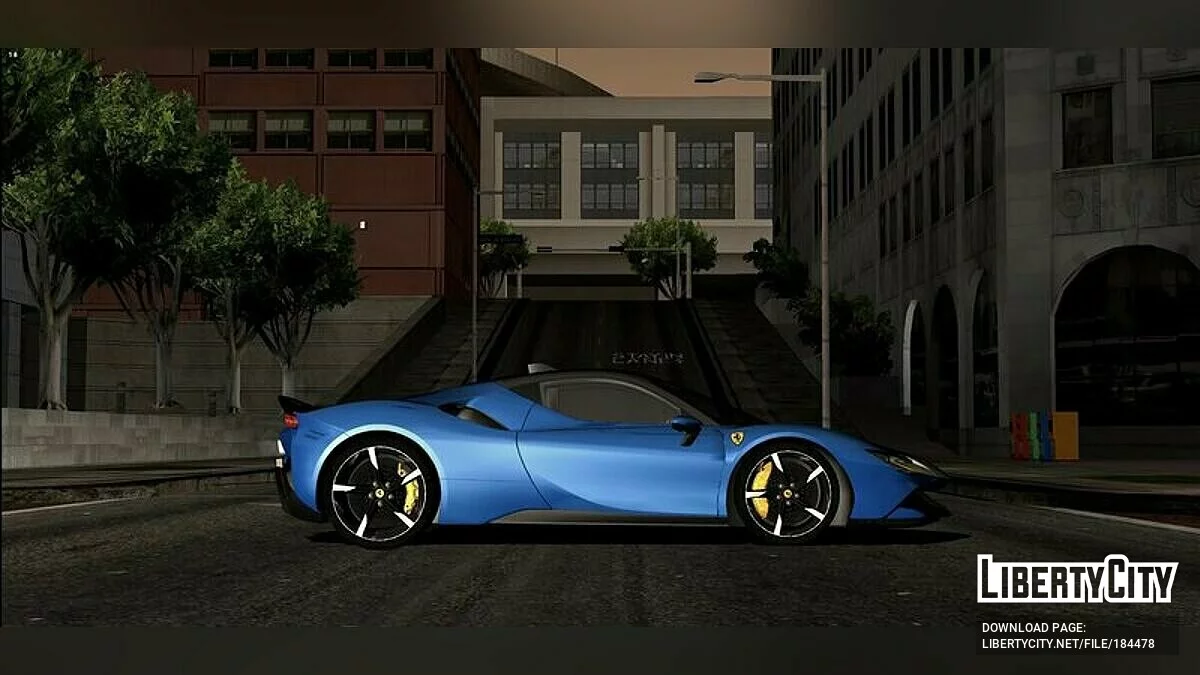 Ferrari SF90 Asseto Fiorano V2 / GTA San Andreas (iOS, Android)