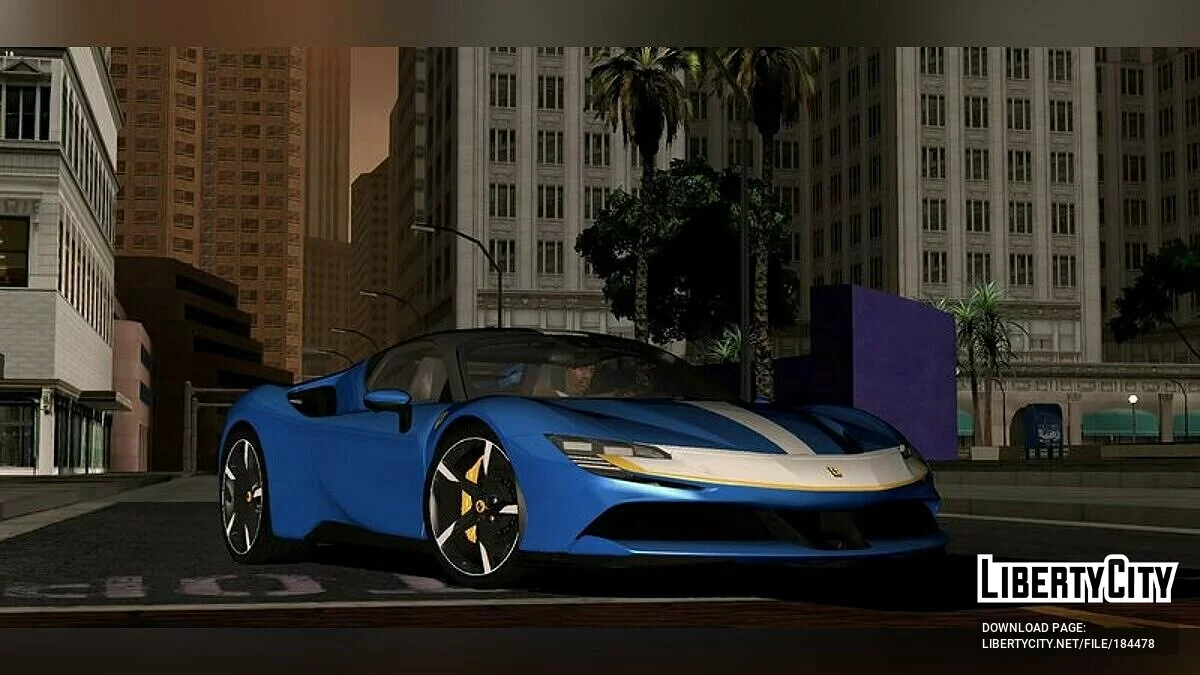 Ferrari SF90 Asseto Fiorano V2 / GTA San Andreas (iOS, Android)