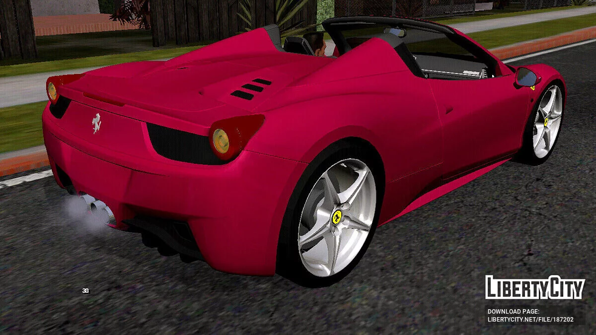 Ferrari 458 Spider (Only DFF) / GTA San Andreas (iOS, Android)