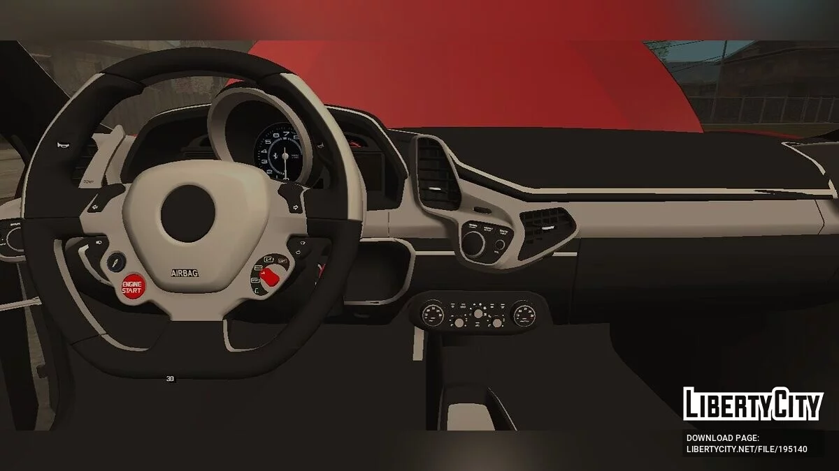 Ferrari 458 Liberty Walk / GTA سان أندرياس (iOS، أندرويد)