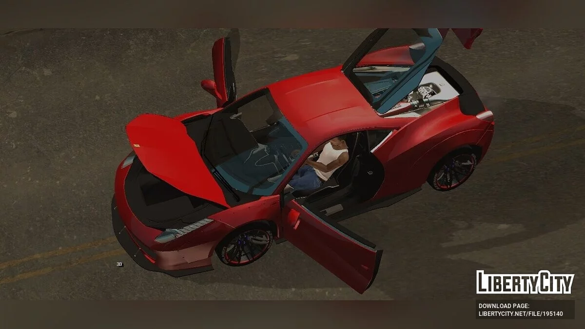 Ferrari 458 Liberty Walk / GTA سان أندرياس (iOS، أندرويد)