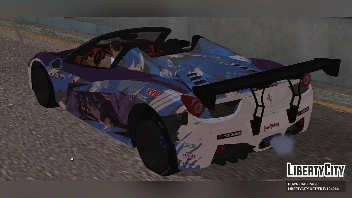 法拉利 458 Spider / GTA San Andreas (iOS, Android)