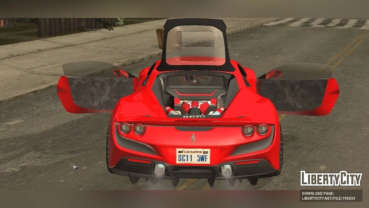 Ferrari F8 Tributo (hanya DFF) / GTA San Andreas (iOS, Android)