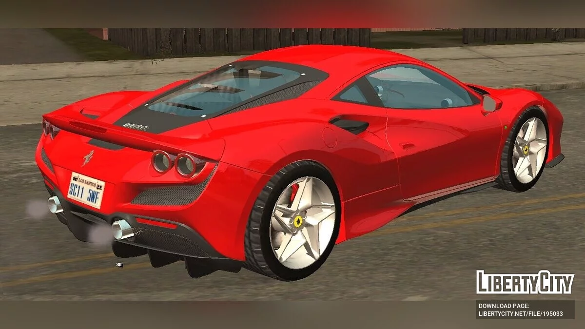 Ferrari F8 Tributo (hanya DFF) / GTA San Andreas (iOS, Android)