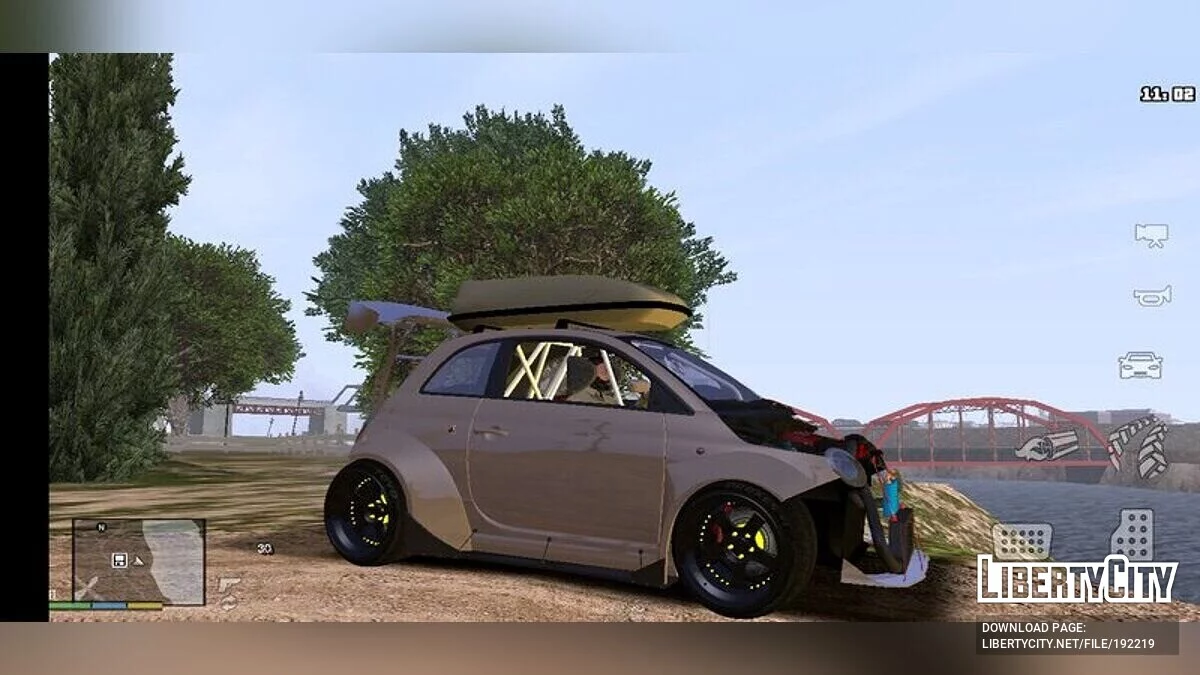 Abarth 500 Twin Turbo / GTA سان أندرياس (iOS، أندرويد)