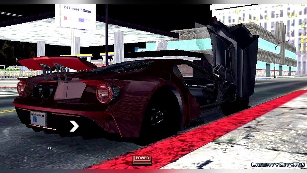 فورد جي تي 2017 (DFF فقط) / GTA سان أندرياس (iOS، أندرويد)