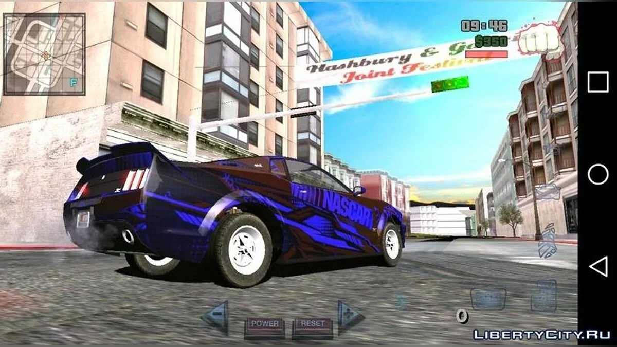 Ford Mustang Nascar PJ / GTA San Andreas (iOS, Android)
