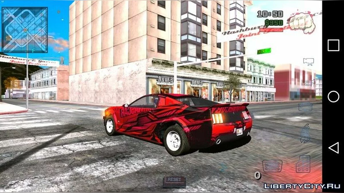 Ford Mustang Nascar PJ / GTA San Andreas (iOS, Android)