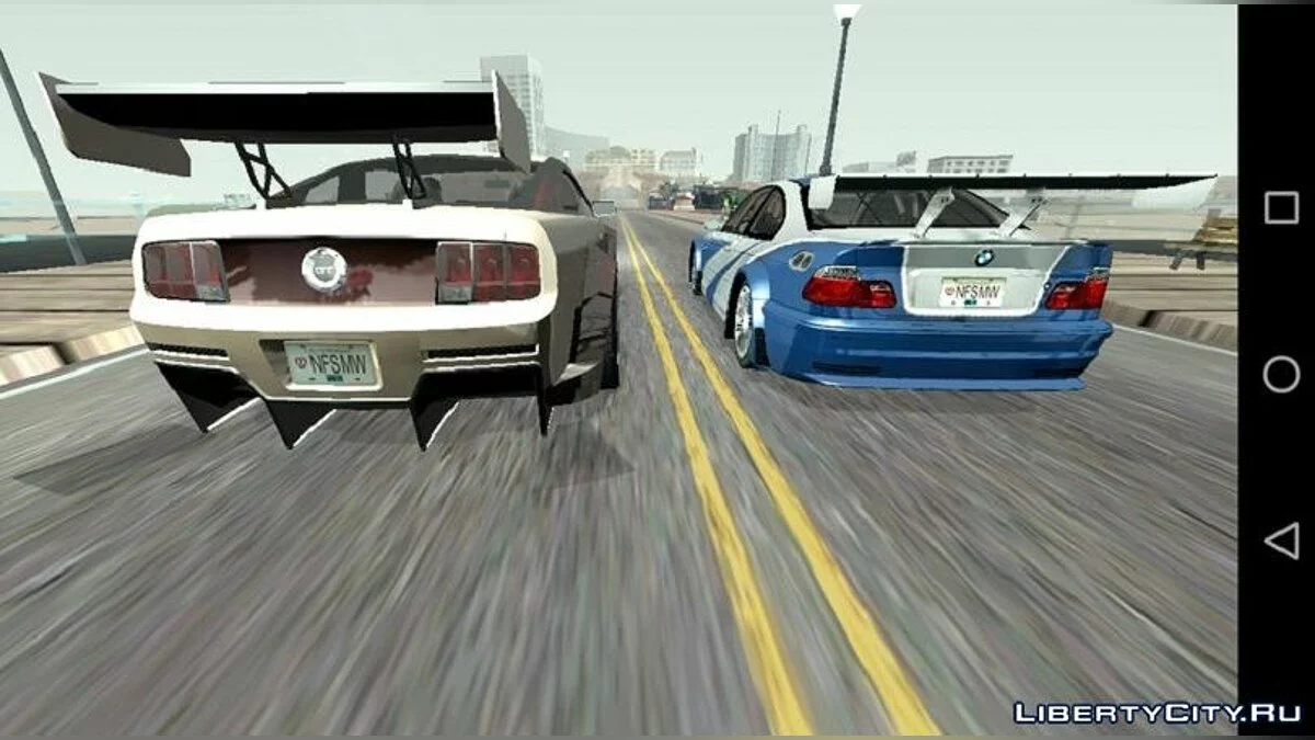 Ford Mustang GT (Jewels - #8 Blacklist) dari NFS MW / GTA San Andreas (iOS, Android)
