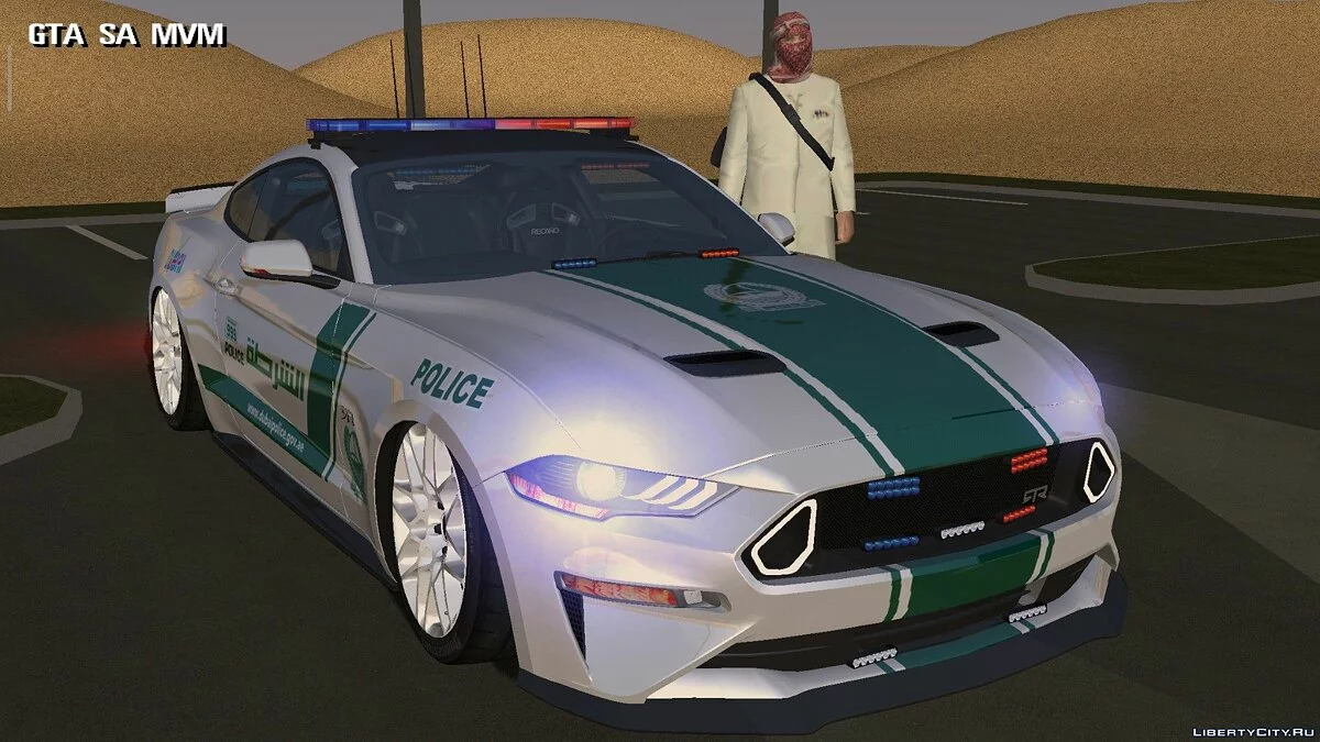Ford Mustang GT شرطة عربية / GTA سان أندرياس (iOS، أندرويد)
