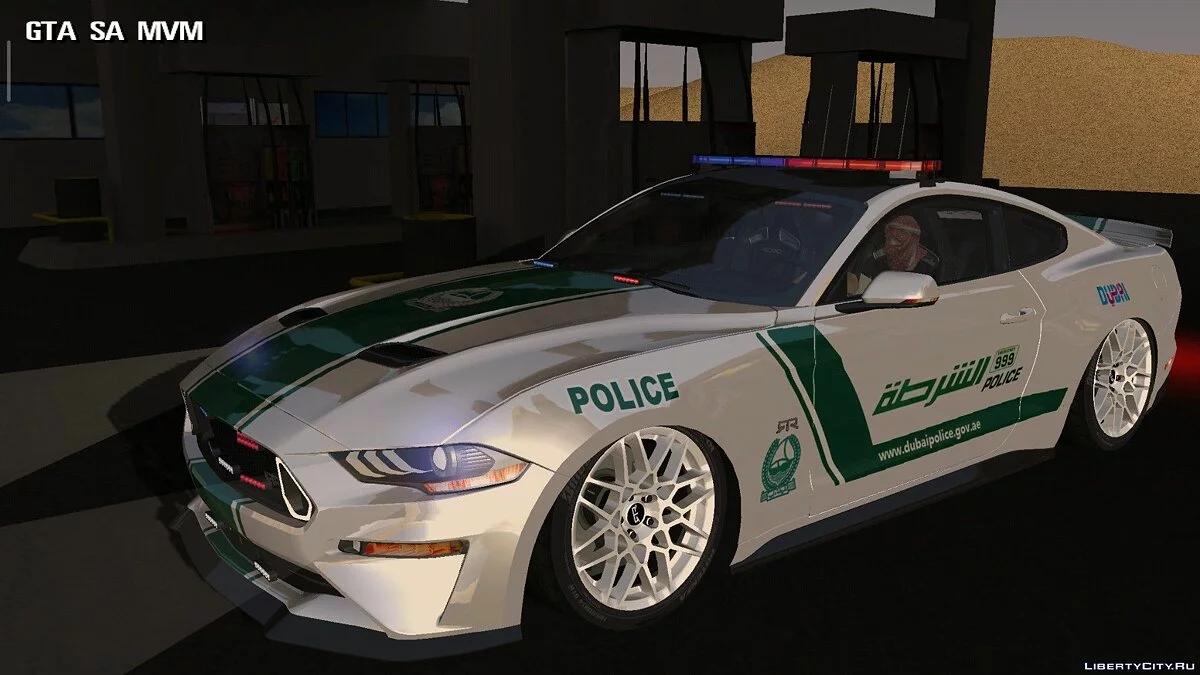 Ford Mustang GT شرطة عربية / GTA سان أندرياس (iOS، أندرويد)
