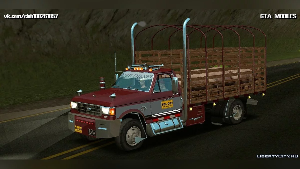 Ford F-350 com Caçamba / GTA San Andreas (iOS, Android)