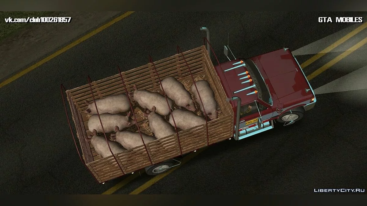 Ford F-350 com Caçamba / GTA San Andreas (iOS, Android)