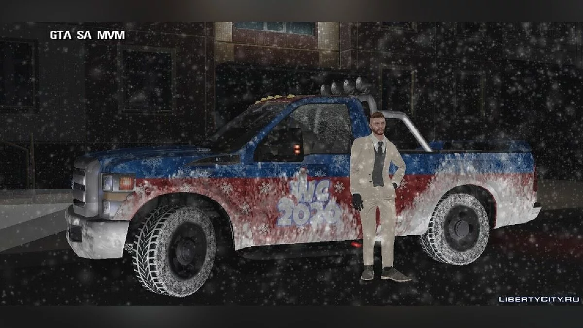 فورد F-350 إصدار الشتاء / GTA سان أندرياس (iOS، أندرويد)