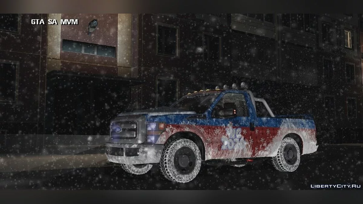 فورد F-350 إصدار الشتاء / GTA سان أندرياس (iOS، أندرويد)