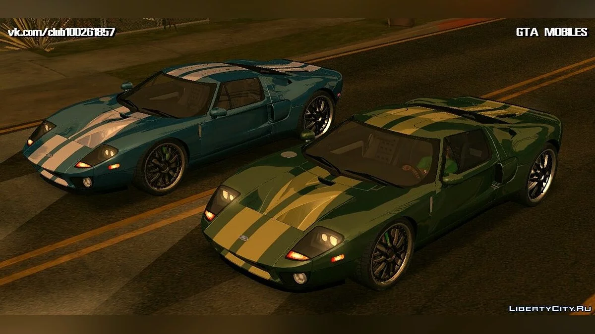 فورد جي تي + ماكوين / GTA سان أندرياس (iOS، أندرويد)