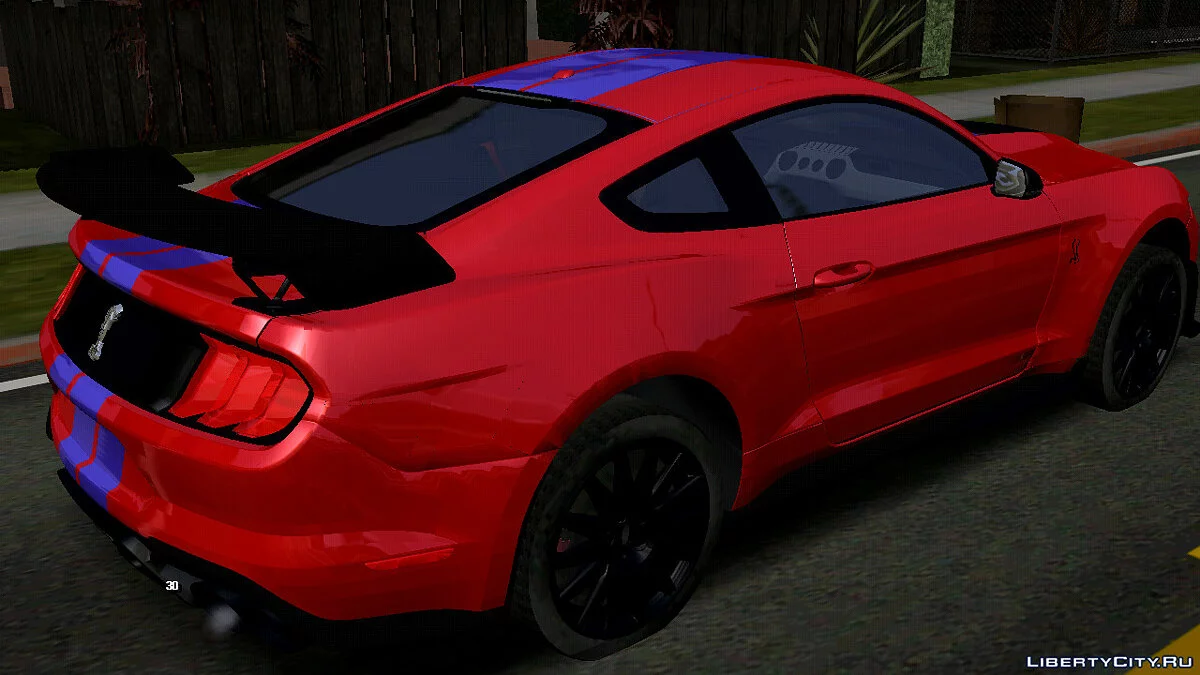 2020 Ford Mustang Shelby GT 500 (hanya DFF) / GTA San Andreas (iOS, Android)