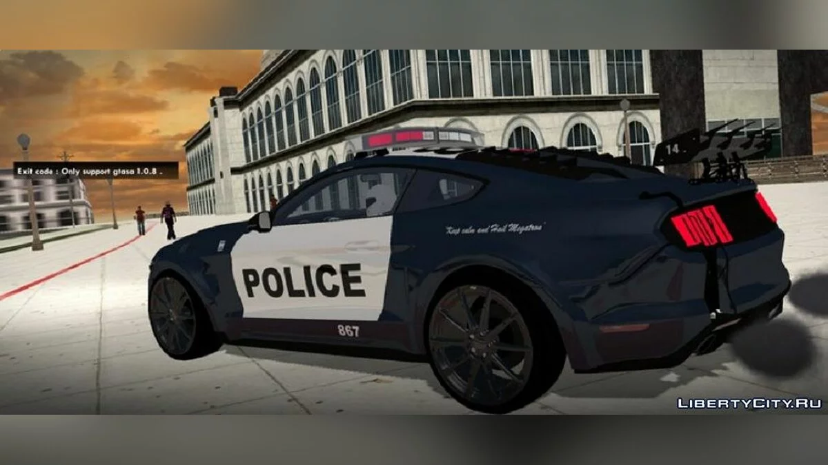“路障”福特野马 GT 2015 - 警察 / GTA San Andreas (iOS, Android)