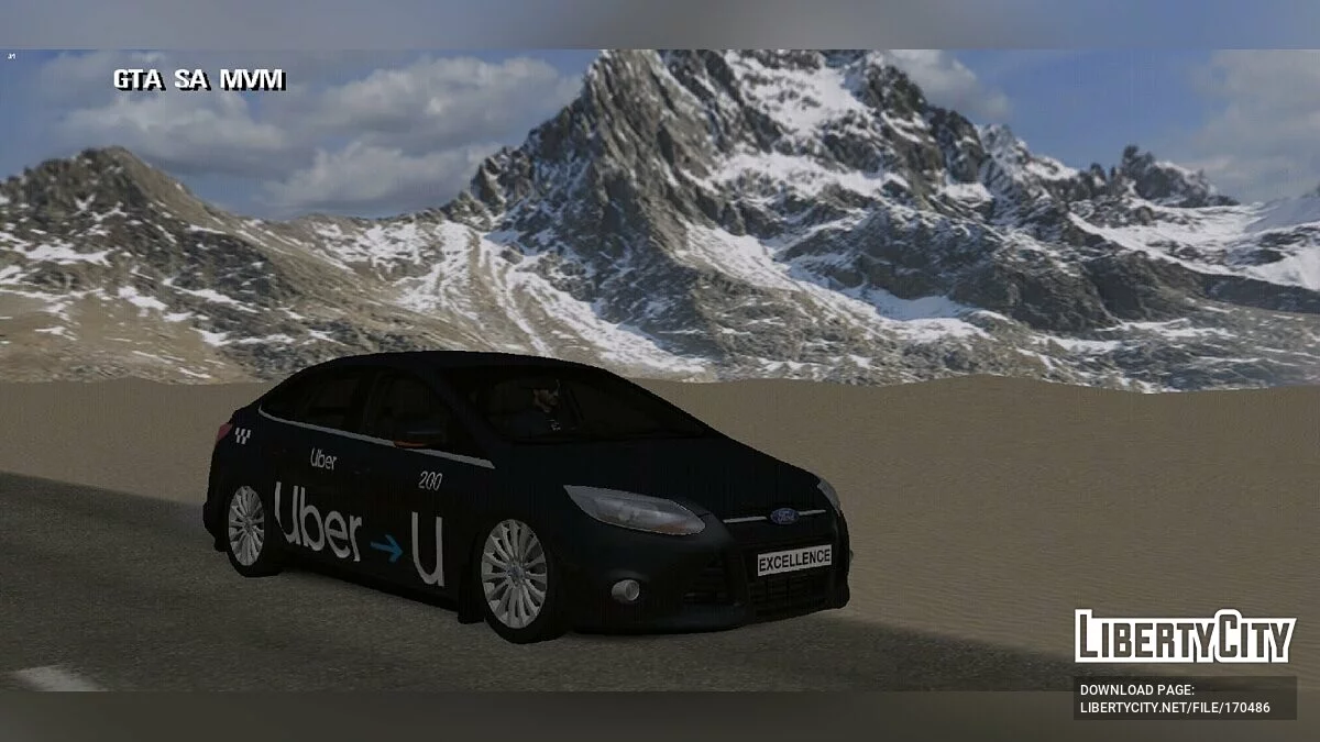 Ford Focus 3 Uber Taxi / GTA سان أندرياس (iOS، أندرويد)