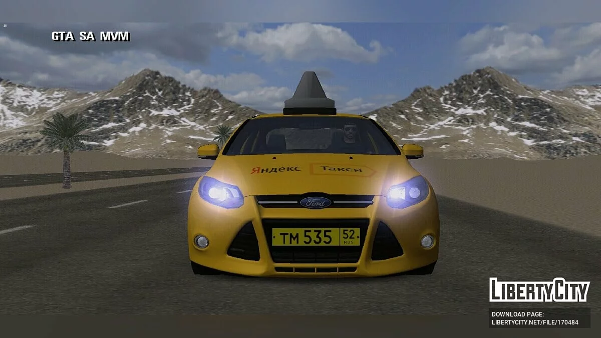 Ford Focus 3 Yandex Taxi / GTA سان أندرياس (iOS، أندرويد)