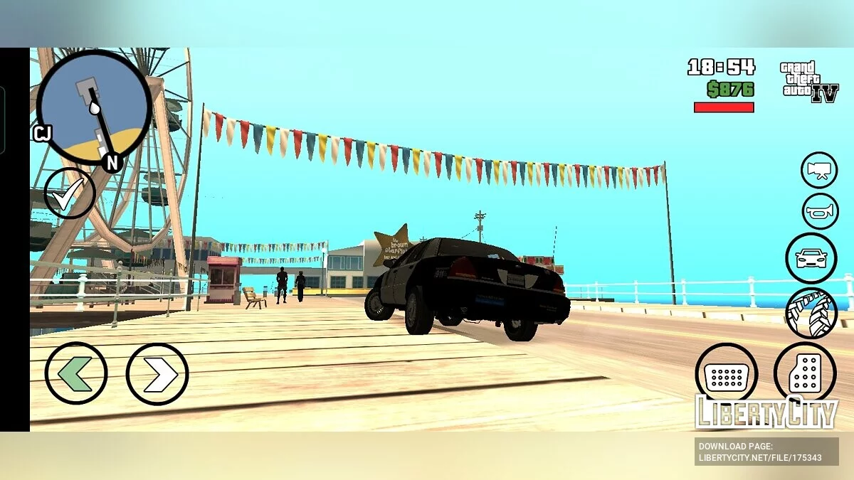 LAPD Ford Crown Victoria 1999 Slicktop / GTA San Andreas (iOS, Android)