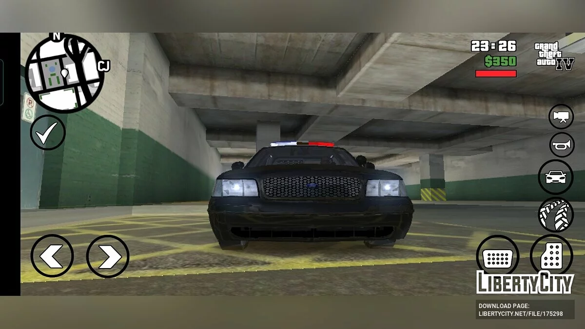 LAPD Ford Crown Victoria 2007 / GTA San Andreas (iOS, Android)
