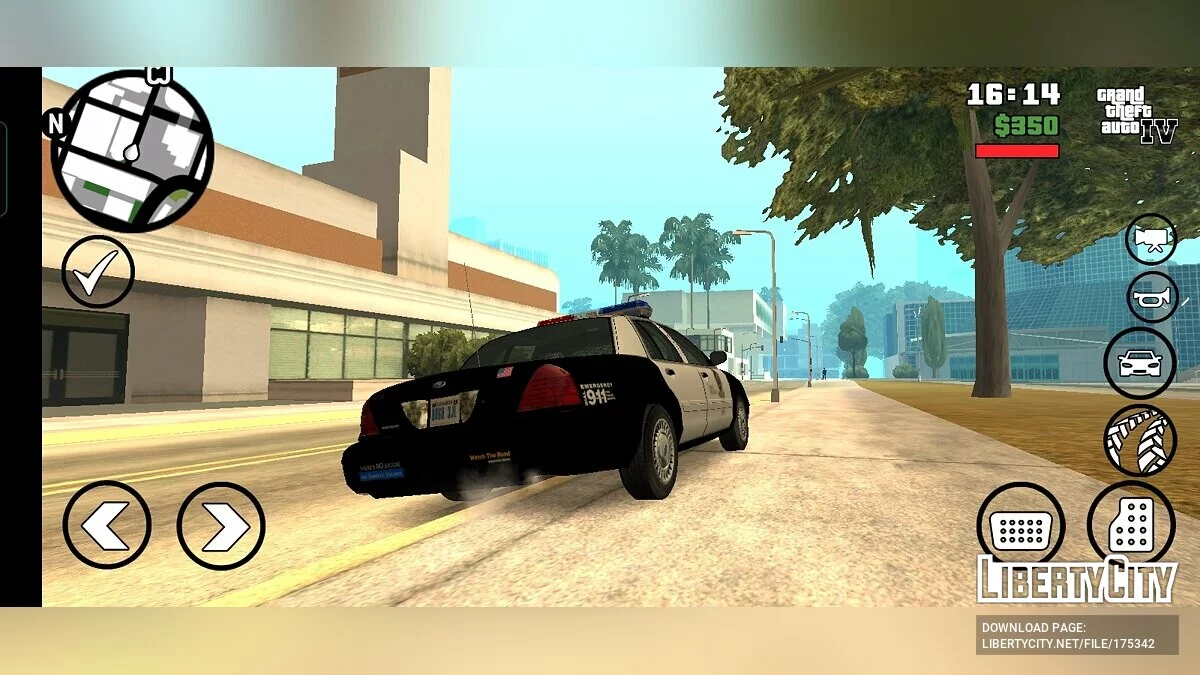 LAPD Ford Crown Victoria / GTA San Andreas (iOS, Android)