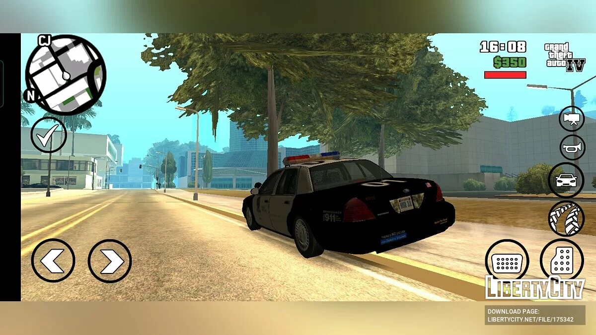 LAPD Ford Crown Victoria / GTA San Andreas (iOS, Android)