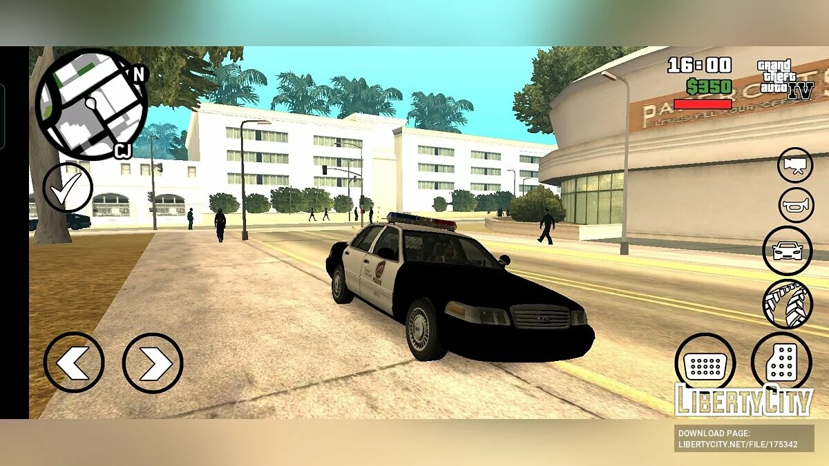 LAPD Ford Crown Victoria / GTA San Andreas (iOS, Android)