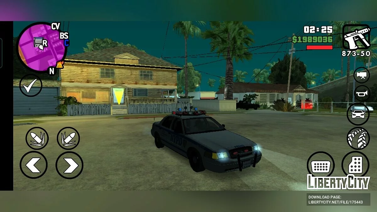 Ford Crown Victoria da NYPD / GTA San Andreas (iOS, Android)