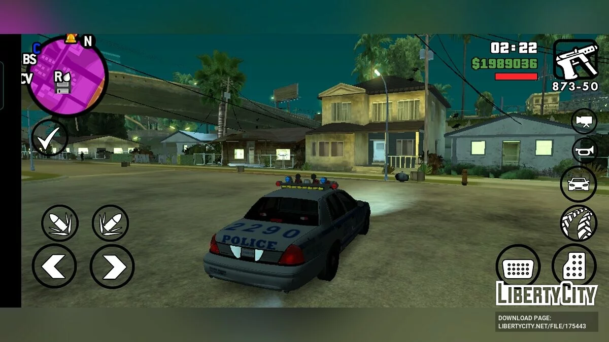 Ford Crown Victoria da NYPD / GTA San Andreas (iOS, Android)