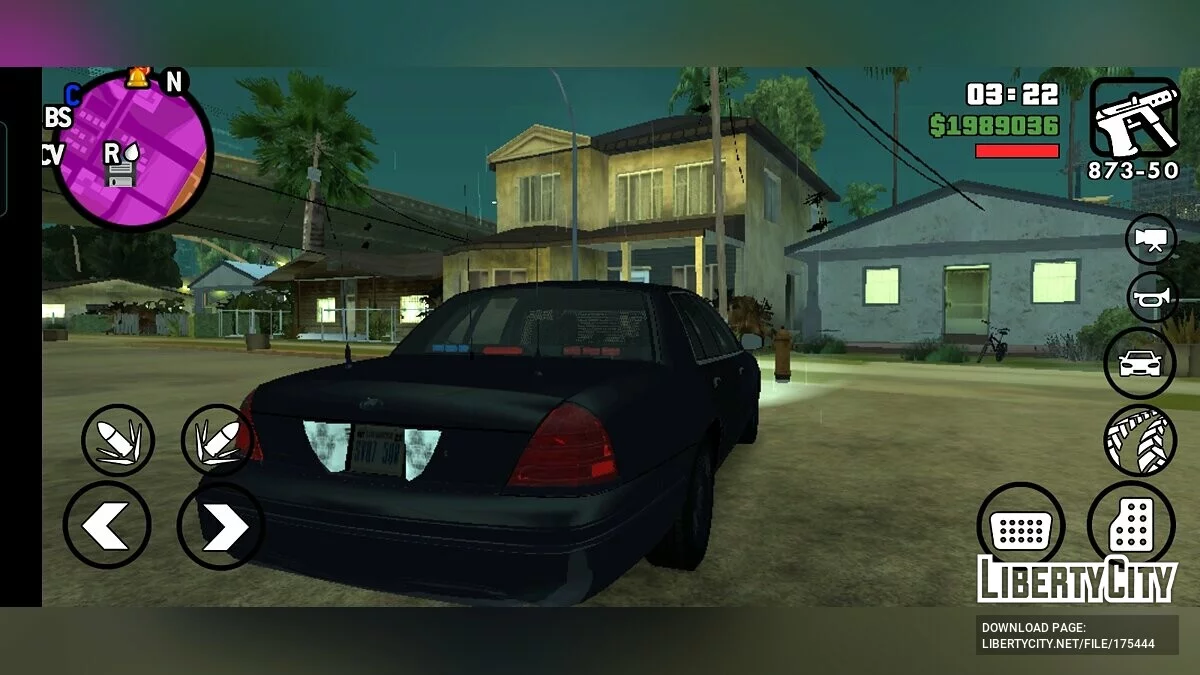 Ford Crown Victoria - Não Marcado (Nova Iorque) / GTA San Andreas (iOS, Android)