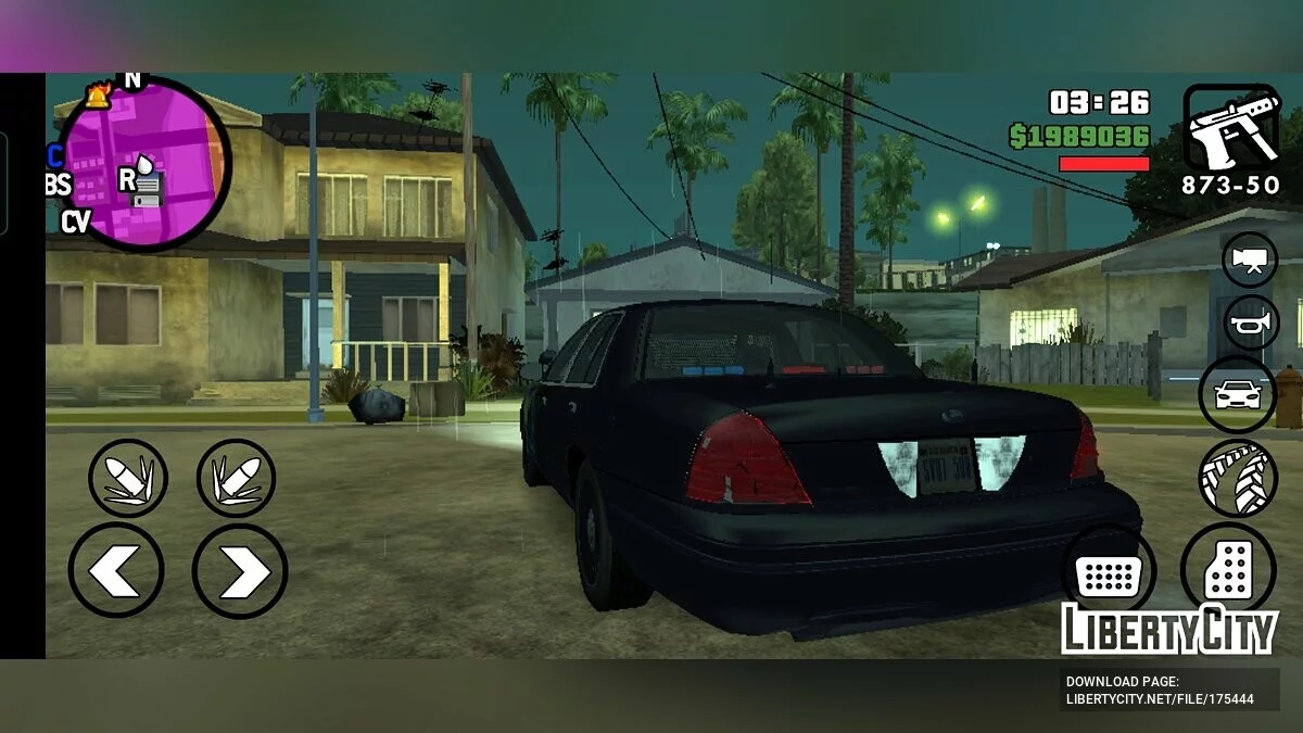 Ford Crown Victoria - Não Marcado (Nova Iorque) / GTA San Andreas (iOS, Android)