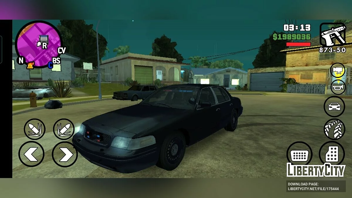 Ford Crown Victoria - Não Marcado (Nova Iorque) / GTA San Andreas (iOS, Android)