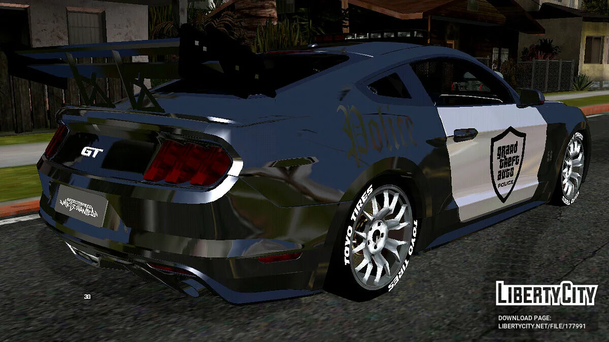 Ford Mustang Gt500 - Поліція (тільки DFF) / GTA San Andreas (iOS, Android)