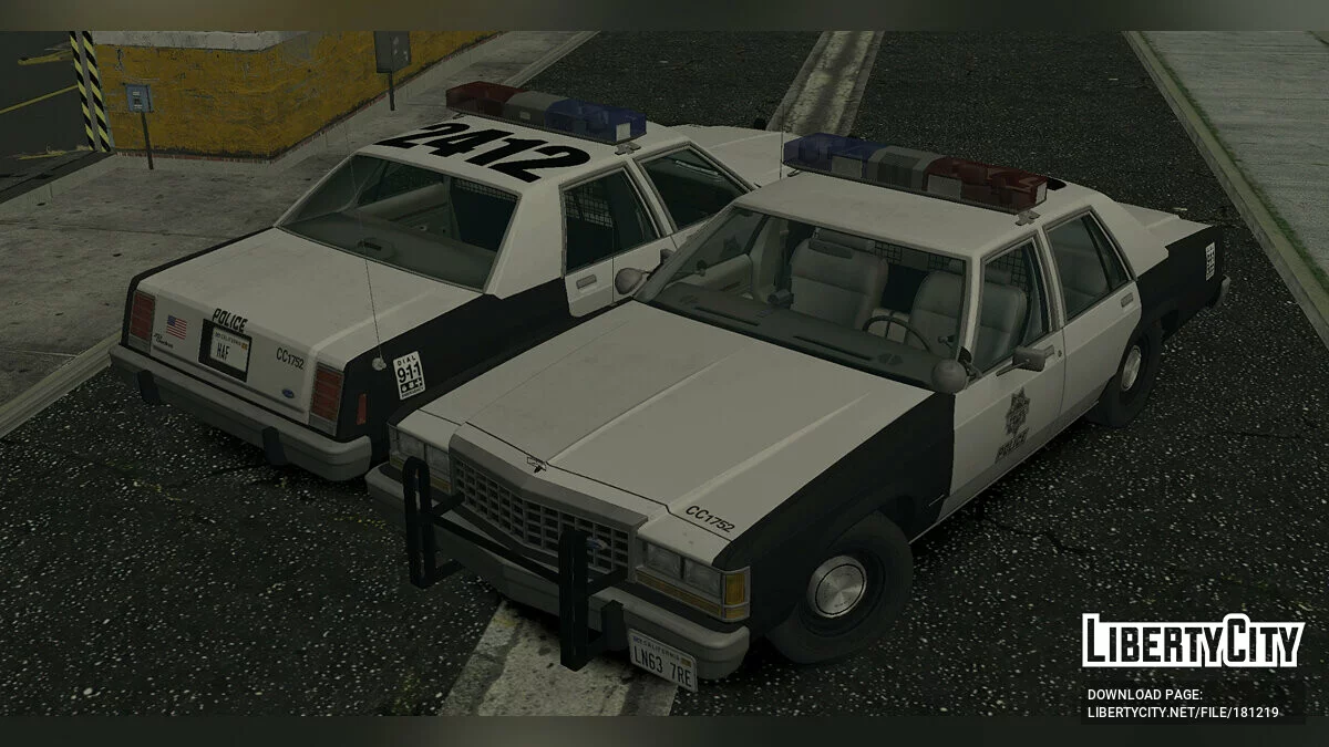 Ford LTD Crown Victoria '87 Police Pack / GTA San Andreas (iOS, Android)