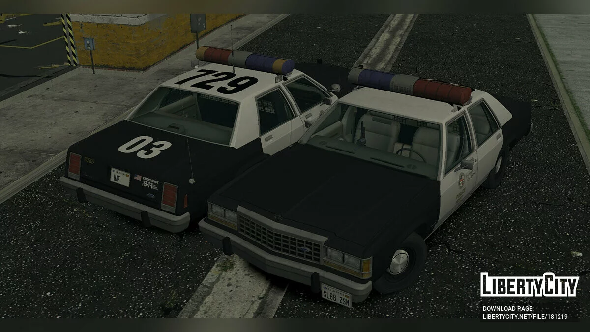 Ford LTD Crown Victoria '87 Police Pack / GTA San Andreas (iOS, Android)